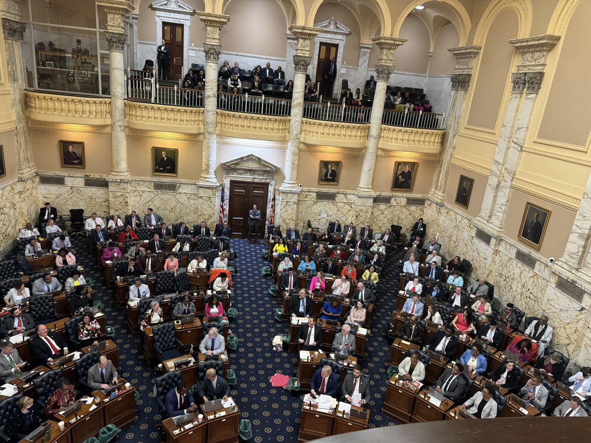 Happy Sine Die, Maryland! Shoutout to @jaredssolomon, @LCharkoudian, @votecarljackson, and @NickAllenforMD for the waves!