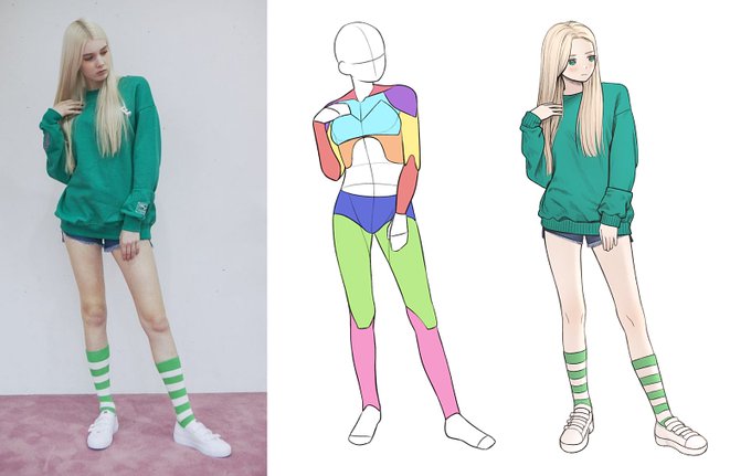 「blonde hair multicolored clothes」 illustration images(Latest)