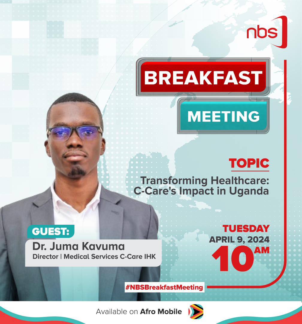 C_Care_Uganda's tweet image. Join us at 10 am on @nbstv, as we share our innovative approaches, patient-centered care, and commitment to making a difference.

Don't miss!!
#BigOnCare
#NBSBreakfastMeeting