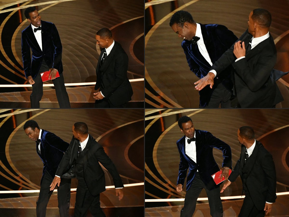#OTD 2022: The Board of Governors for the Academy of Motion Pictures Arts & Sciences banned #WillSmith from attending the #Oscars or any other academy event for 10 years following his slap of #ChrisRock at the Academy Awards. #HollywoodHistory #PopCulture