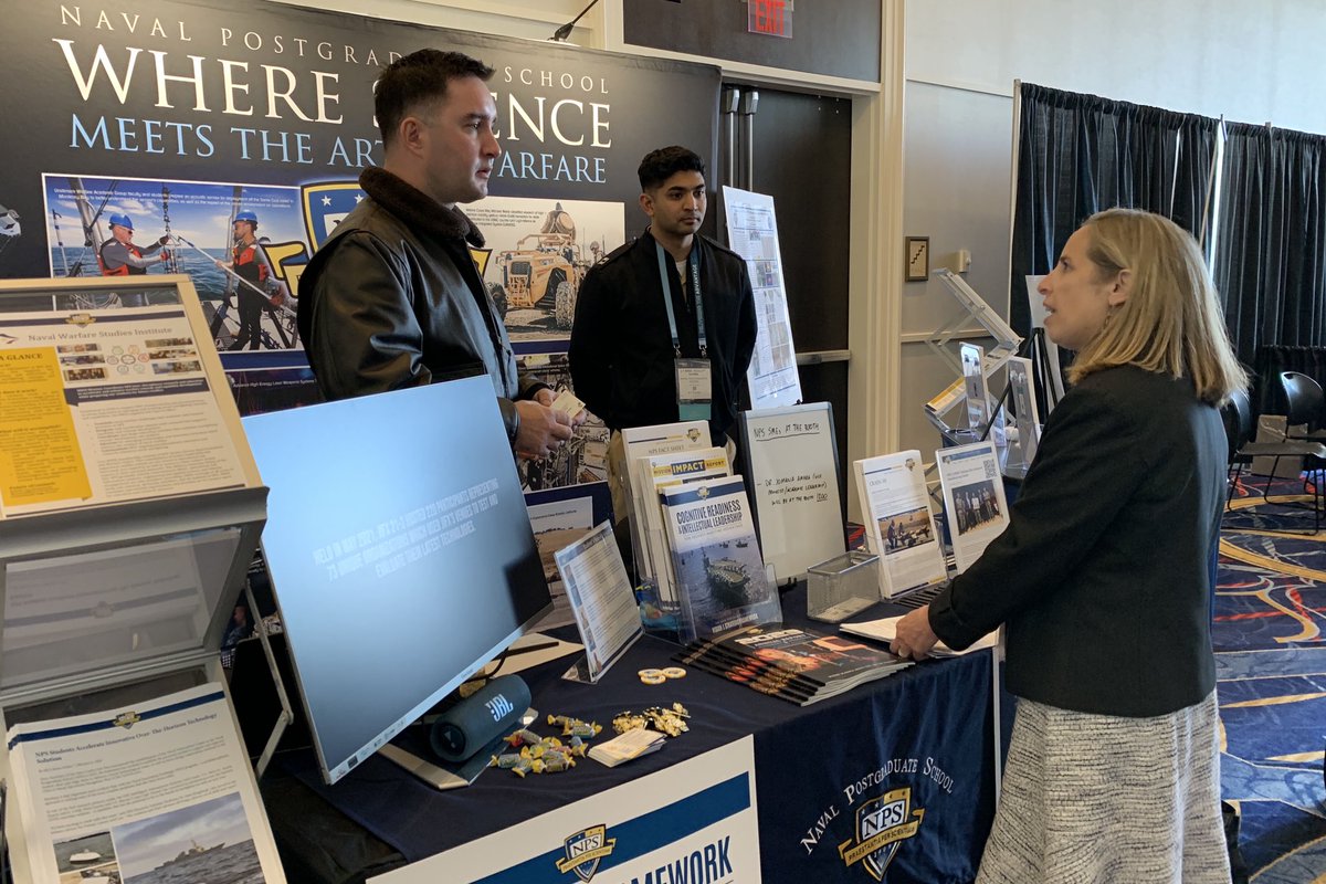At the first day of the #seaairspace Conference in National Harbor, Md., on Monday, Team NPS was joined by colleagues and leaders from the @NavalWarCollege and @NavalAcademy, core institutions of the Naval Education Enterprise (NEE). Read more: linkedin.com/posts/nps-mont…