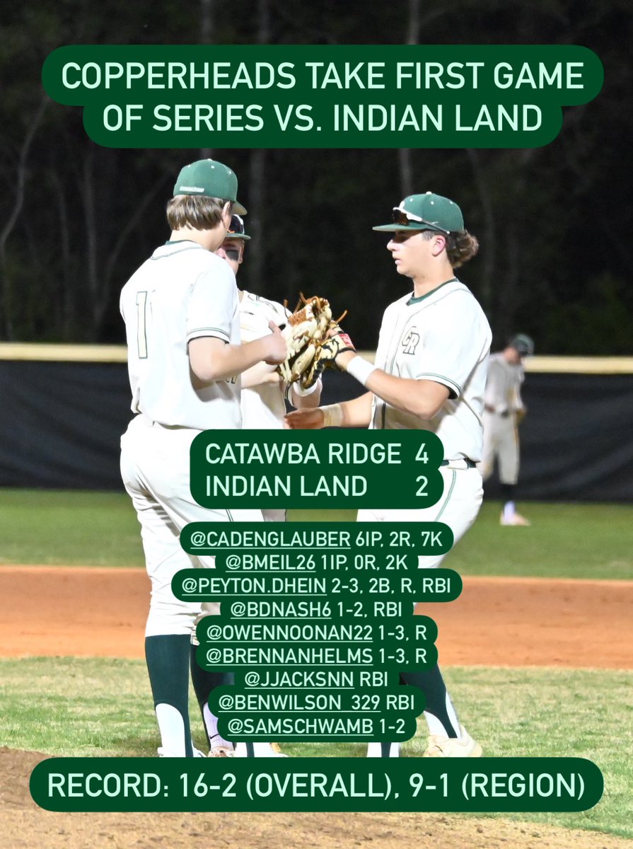 Catawba Ridge Baseball 🐍 (@CatawbaRidgeBSB) on Twitter photo 2024-04-09 03:30:28