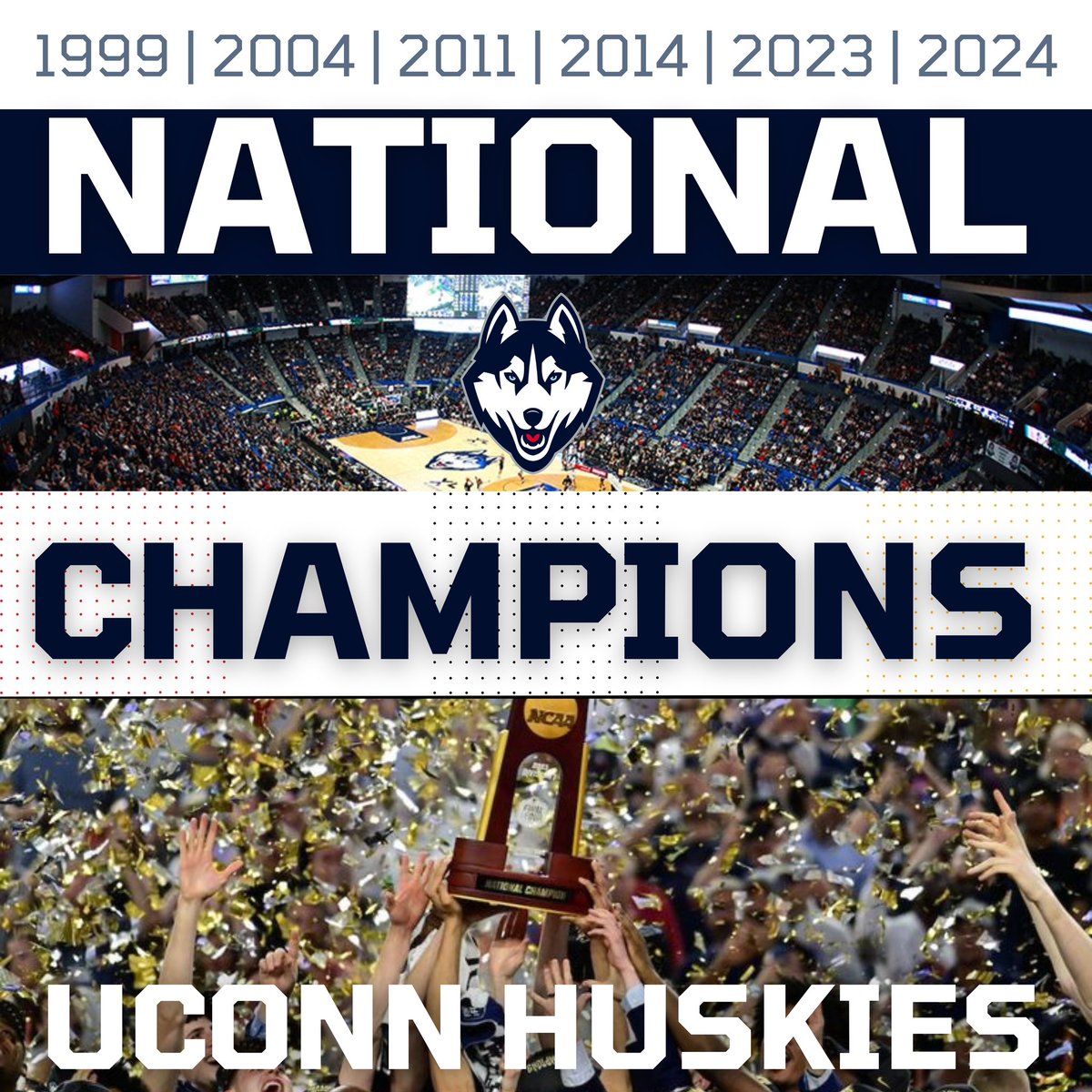 BACK. TO. BACK.

The UConn Huskies are the National Champions again!

#BleedBlue #NationalChampionship