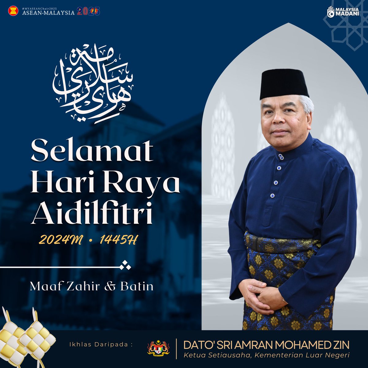 Selamat merayakan Hari Kemenangan. Didoakan semuga segala Ibadah sepanjang Ramadan diterima Allah SWT dan dibalas dengan pahala serta keredhaan-Nya jua, Aamin 🤲