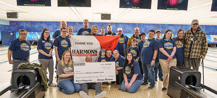Thank you @HarmonsGrocery for your support of Special Olympics athletes, and for your recent fundraising donation of over $128k to go towards @SOlympicsUT programs. We are grateful for your partnership in our community! #ChooseToInclude #TogetherWeShine