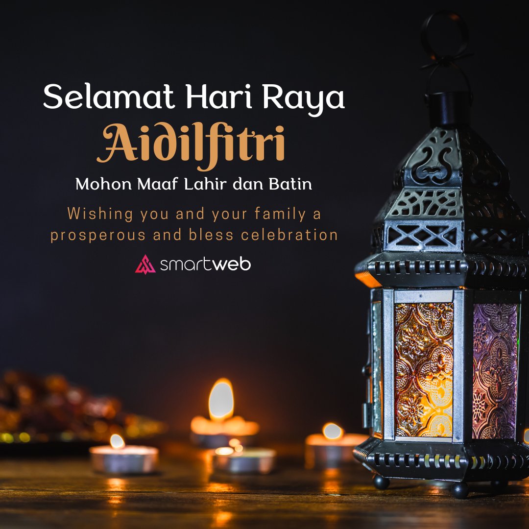 Selamat Hari Raya to all our Muslim friends and clients! May this festive season bring you joy, peace, and prosperity. Wishing you a blessed celebration filled with love, laughter, and cherished moments with family and friends. From all of us at Smart Web, Eid Mubarak!