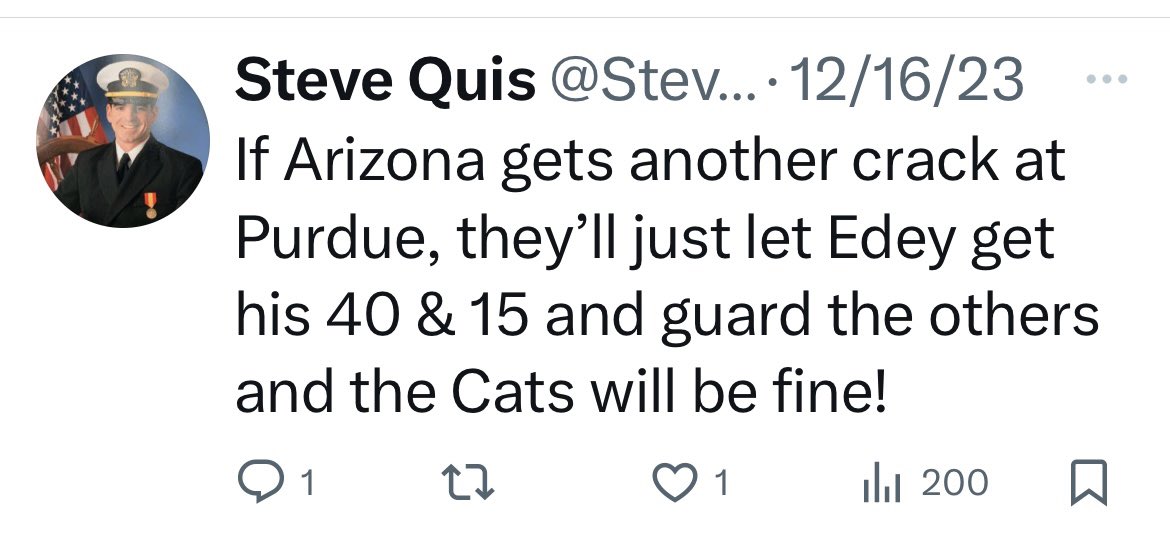 The secret to beating Purdue seemed to work out perfectly for UCONN instead of Arizona. Bummer!