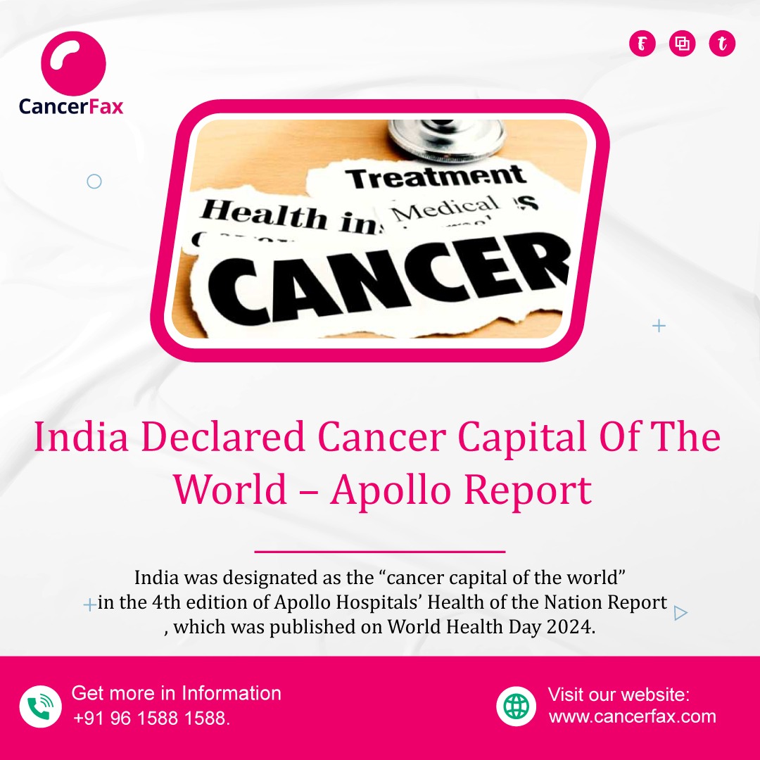 The Apollo report declares India the world's cancer capital. #cancer #cancercapital #India #cancertreatment #cancerfax #awareness #apollohospital #apolloreport

Check details here: bit.ly/4aIZ371