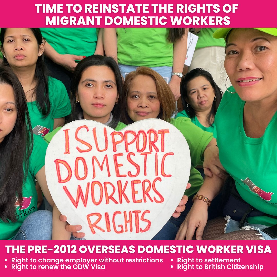 The Pre-2012 ODW Visa protected UK migrant domestic workers, but government changes left them vulnerable. Reinstating these rights is more than policy; it's a moral imperative for justice, fairness, and human rights. #vodw @thevoiceofdws