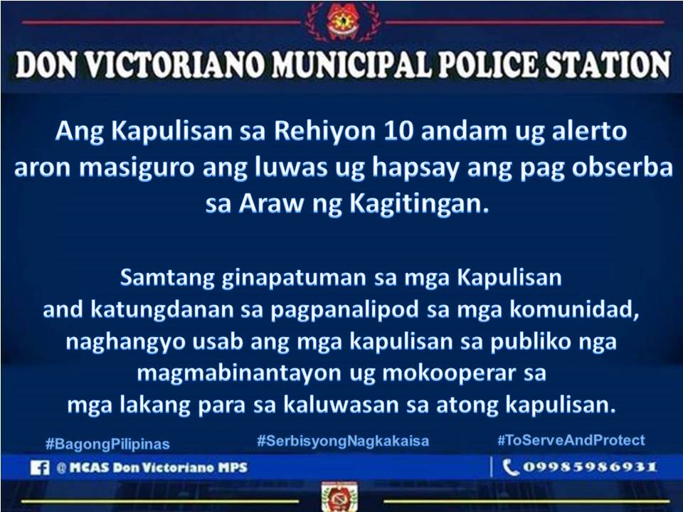 donvic_mps's tweet photo. #SerbisyongNagkakaisa
#ToServeandProtect
Misamis Occidental Police Provincial Office
Police Regional Office 10
PCADG Northern Mindanao
Philippine National Police https://t.co/ODrwN4cdUR