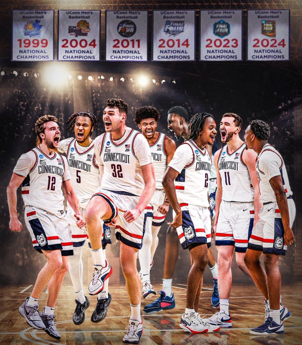 The UConn Huskies go BACK-TO-BACK FOR THE 2024 NATIONAL CHAMPIONSHIP 🏆🏆
#NCAAMarchMadness #UConn #NCAAChampionship