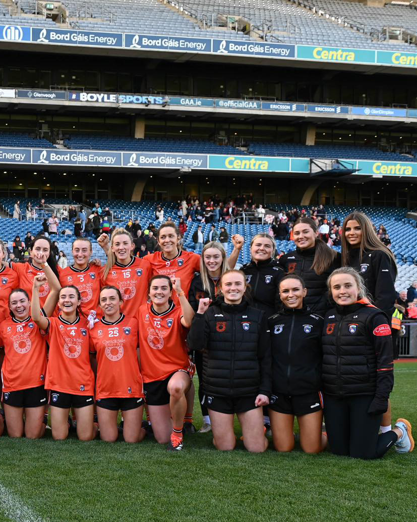 Congratulations to @ArmaghLGFA on winning their first National Football League Division One Championship. 🏆