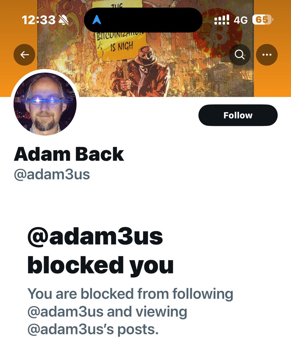 I called Adam Back an intellectual coward. Then he blocked me to prove me right. HijackingBitcoin.com’s truth is what he is afraid of.