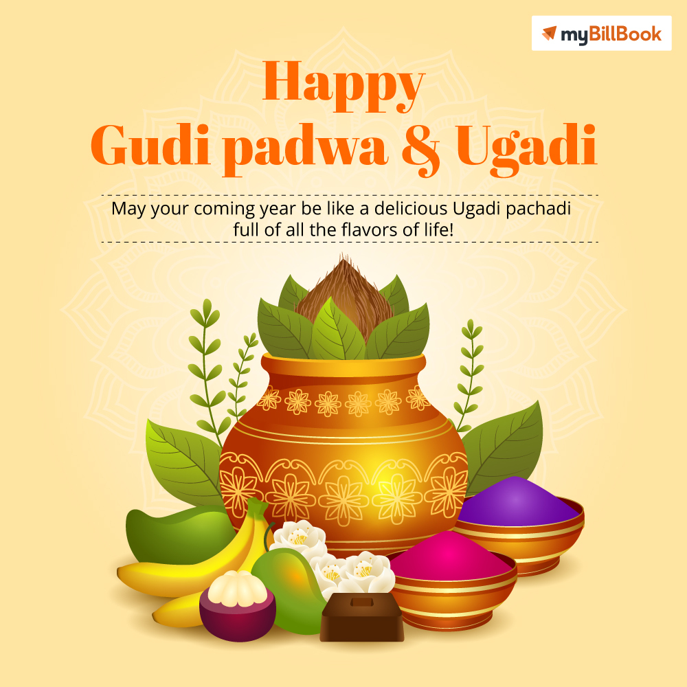 Happy Gudi Padwa and Ugadi to everyone celebrating 🙌

May this year be filled with hope and opportunities for you 🚀

#Ugadi #newyear #FloBiz #myBillBook