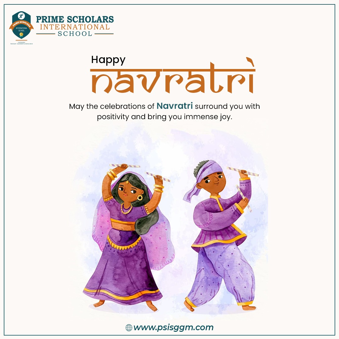 Wishing all the PSISans a Navratri filled with the colors of happiness and the beats of celebration!  May this auspicious festival bring blessings, prosperity, and unity to us all.
 Happy Chaitra Navratri!  

#bestschoolingurugram #happynavratri #chaitranavratri #navratri