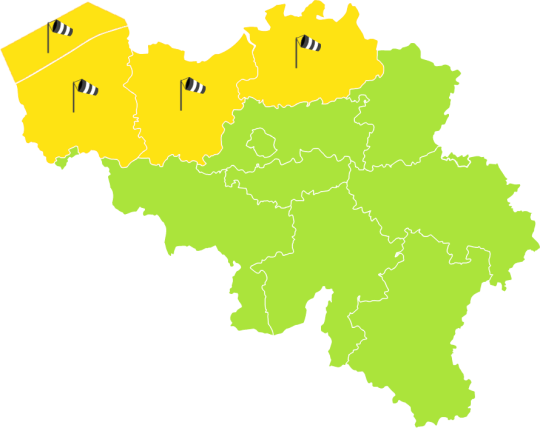 Waarschuwing voor wind van 09/04 09u tot 09/04 19u: Vandaag gaat het hard waaien vanuit het zuidwesten en moet men in het noordwestelijke deel van het land rekening houden met rukwinden van 70 tot 85 ... (meteo.be/nl/weer/waarsc…)