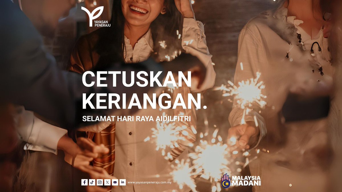 Selamat Hari Raya Aidilfitri semua! Semoga hari yang penuh barakah ini dapat memberi inspirasi kepada kita untuk terus cetuskan keriangan kepada semua sanak saudara dan sahabat handai! Ikhlas dari team @YayasanPeneraju #SHRMZB #MZB365 #Raya #Malaysia