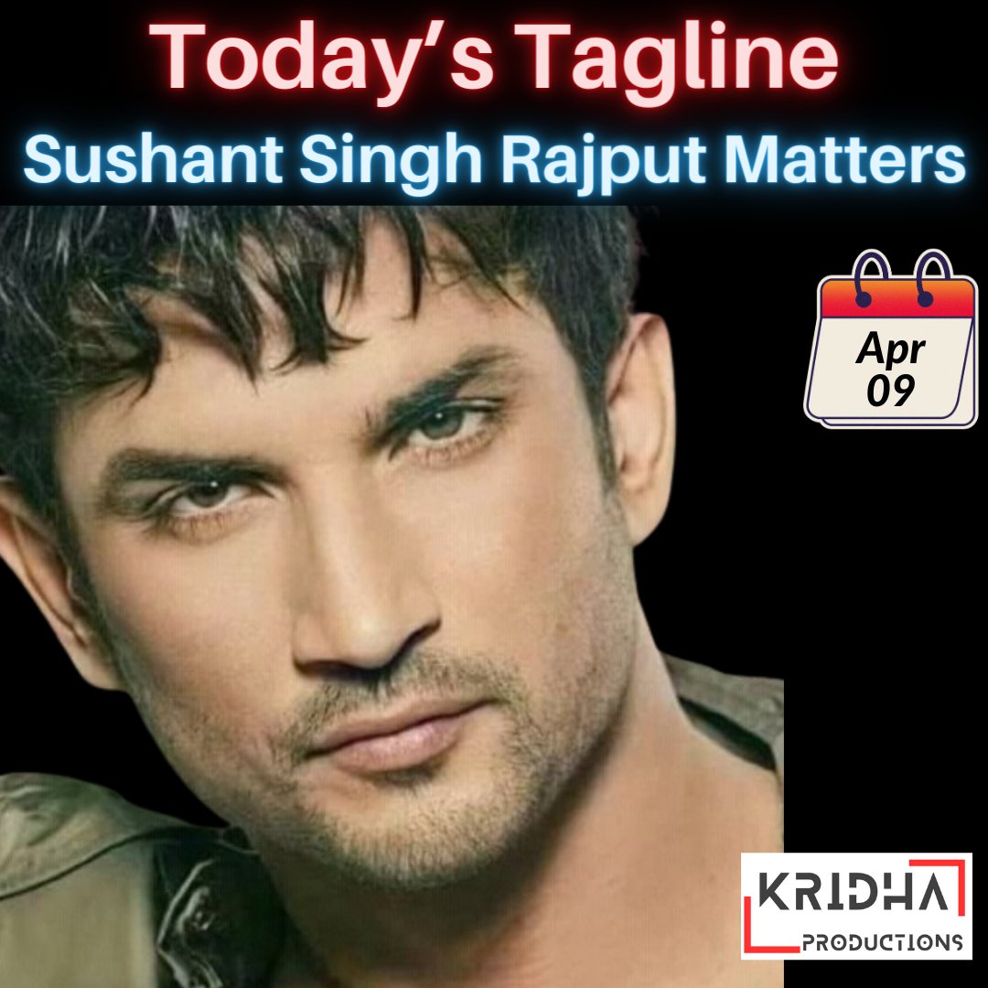 Sushant Singh Rajput Matters -Today's Tagline @withoutthemind @divinemitz
