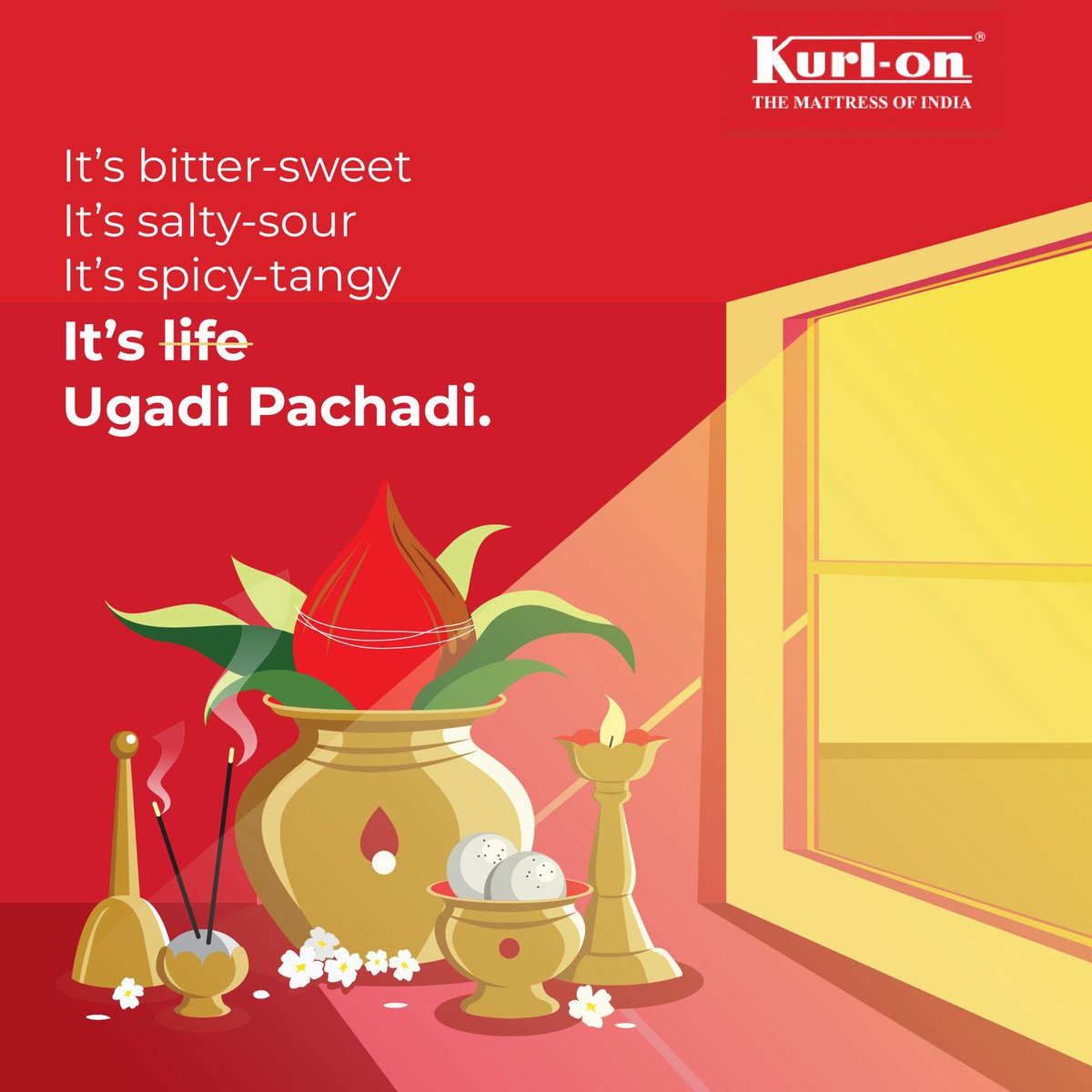 Wishing you a New Year filled with joyful celebrations and restful nights. 
Happy Gudi Padwa! 

#gudipadwa #Mattress #Kurlon