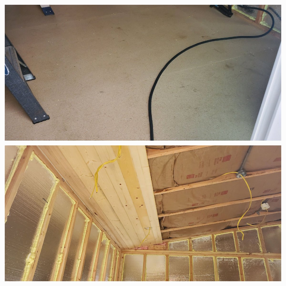 Update: Sub-floor done, and started tongue n groove..