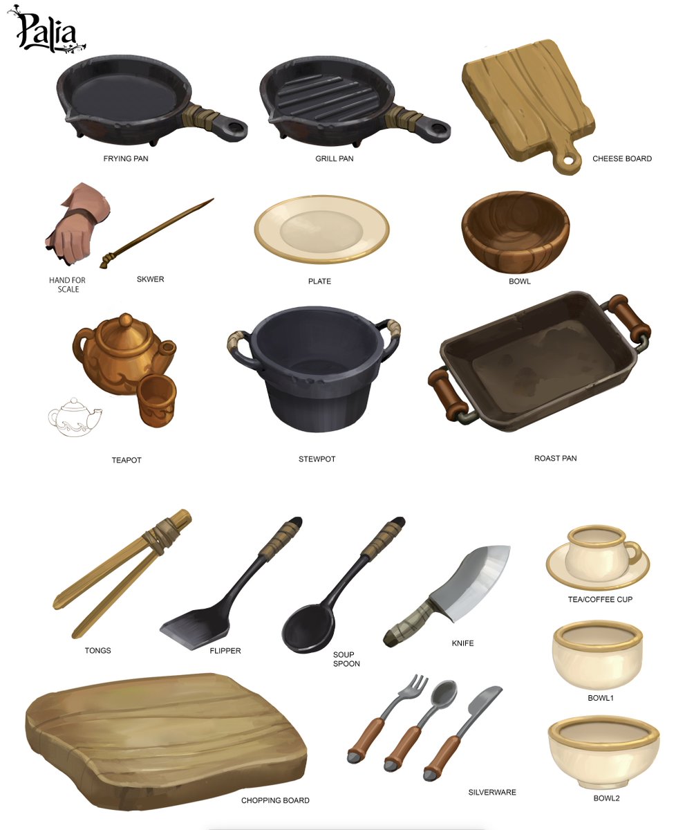 And behind every pots and pans, all designed by human artists, delivered by the team <3