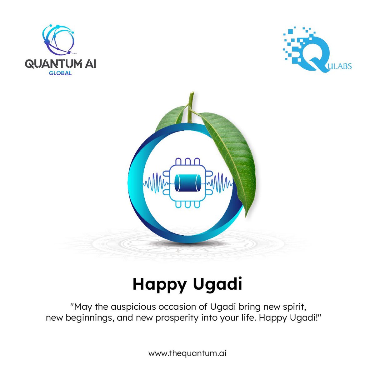 'Ugadi celebrates new starts,echoing 'Yug' (era) & 'Adi'(beginning). May we mirror quantum coherence: adaptable yet steadfast. As we pioneer India's first quantum memory at Quantum AI Global & Qulabs,cheers to a coherent, prosperous future & Happy Ugadi . #QuantumInnovation