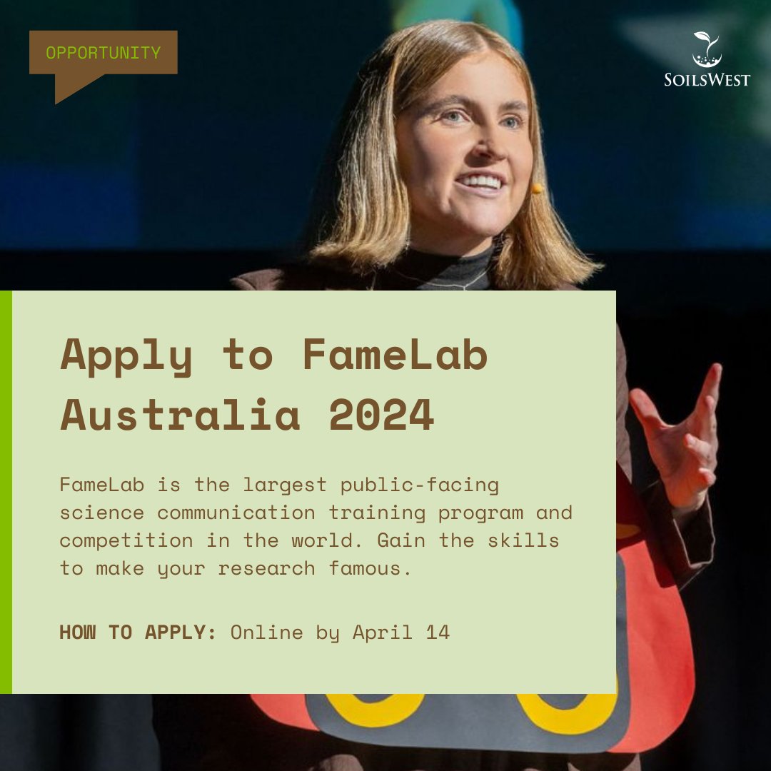 No slides, No PowerPoint, No boring! Gain the skills to make your science research famous and apply to @FameLab science communication competition and training program Great opportunity for early career STEM researchers 🔬 Apply now ➡️ fwam.com.au/the-foundation…