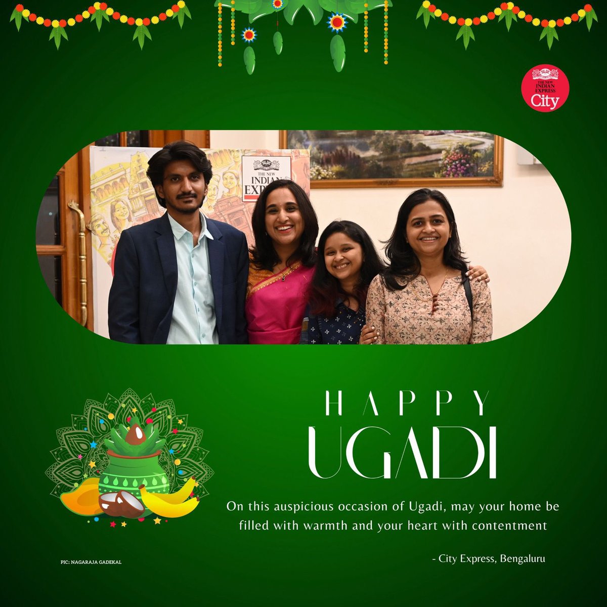 Happy #Ugadi from Team #CityExpress, who bring you the latest happenings of all things #Bengaluru @monikkamon @pooja_das49 @dese_gowda Pic: @gadekal2020 Design: @dese_gowda