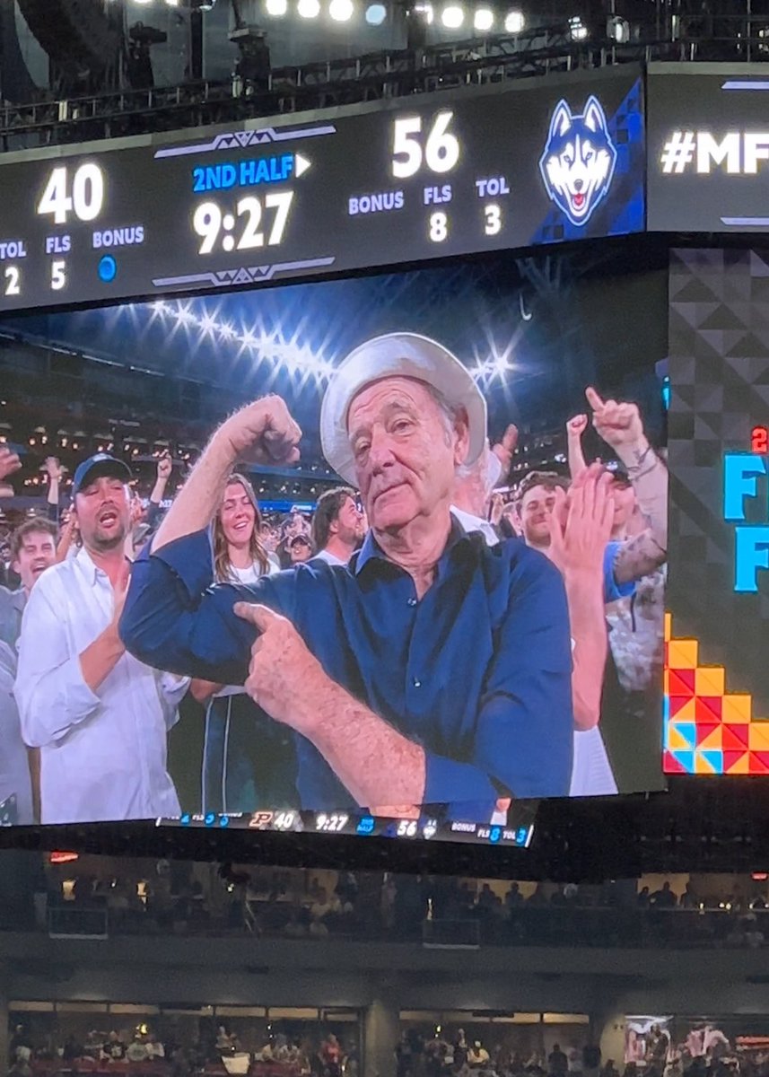 Bill Murray is in the building! #finalfour #billmurray @ghostbusters #ghostbusters