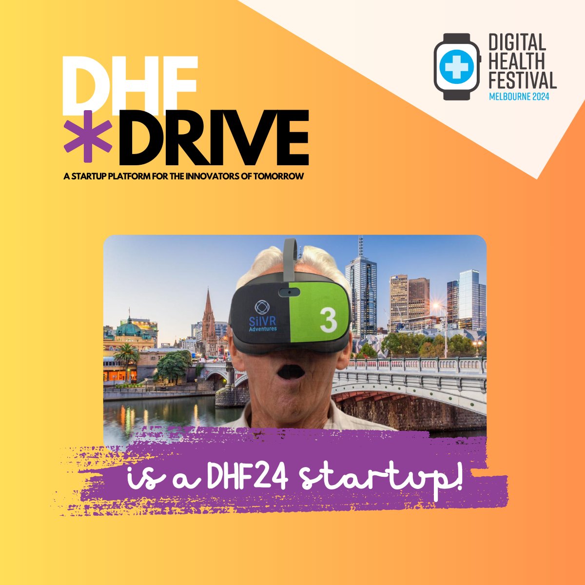 SilVR Adventures is delighted to be one of 150 start-ups that will exhibit at #DHF24 😎 We're excited for the event on 7-8 May in our home state of Victoria (where last year we were crowned Start-up of the Year 👑😉). We look forward to seeing you there next month!💙