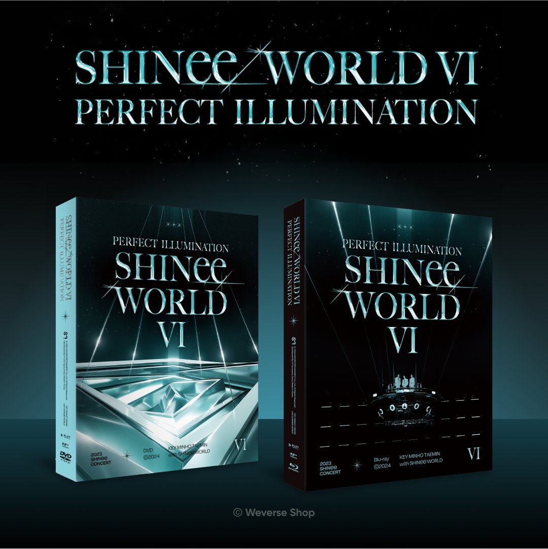 #SHINee (@SHINee) WORLD VI ［PERFECT ILLUMINATION］in SEOUL DVD/Blu-ray Weverse Shop Global 특전 안내💎 상품 구매자 혜택 🎁 👉DVD 구매 시, 3컷 포토 1종 제공 👉Blu-ray 구매 시, 단체 이미지 오리지널 티켓 1종 제공 🗓️특전 증정 기간 👉DVD : ~ 5월 2일(목) 11:59 PM (KST)…