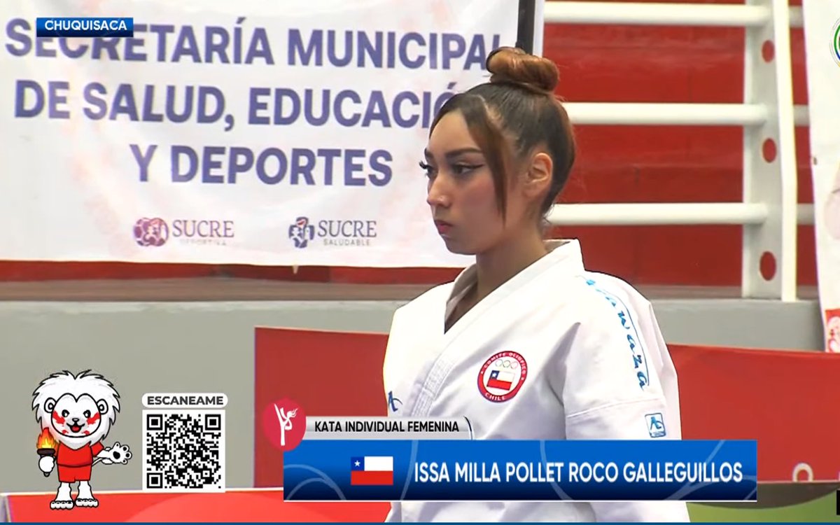 La karateca iquiqueña Issa Roco gana medalla de bronce 🥉 en la competencia de Katas en los Juegos Bolivarianos de la Juventud 2024 que se desarrolla en Sucre, Bolivia 🇧🇴 FELICITACIONES ISSA!!! 🥋💪🏽👏🏼 @AntoIllanesR @IsraelCastroL @MindepChile @INDChileOficial