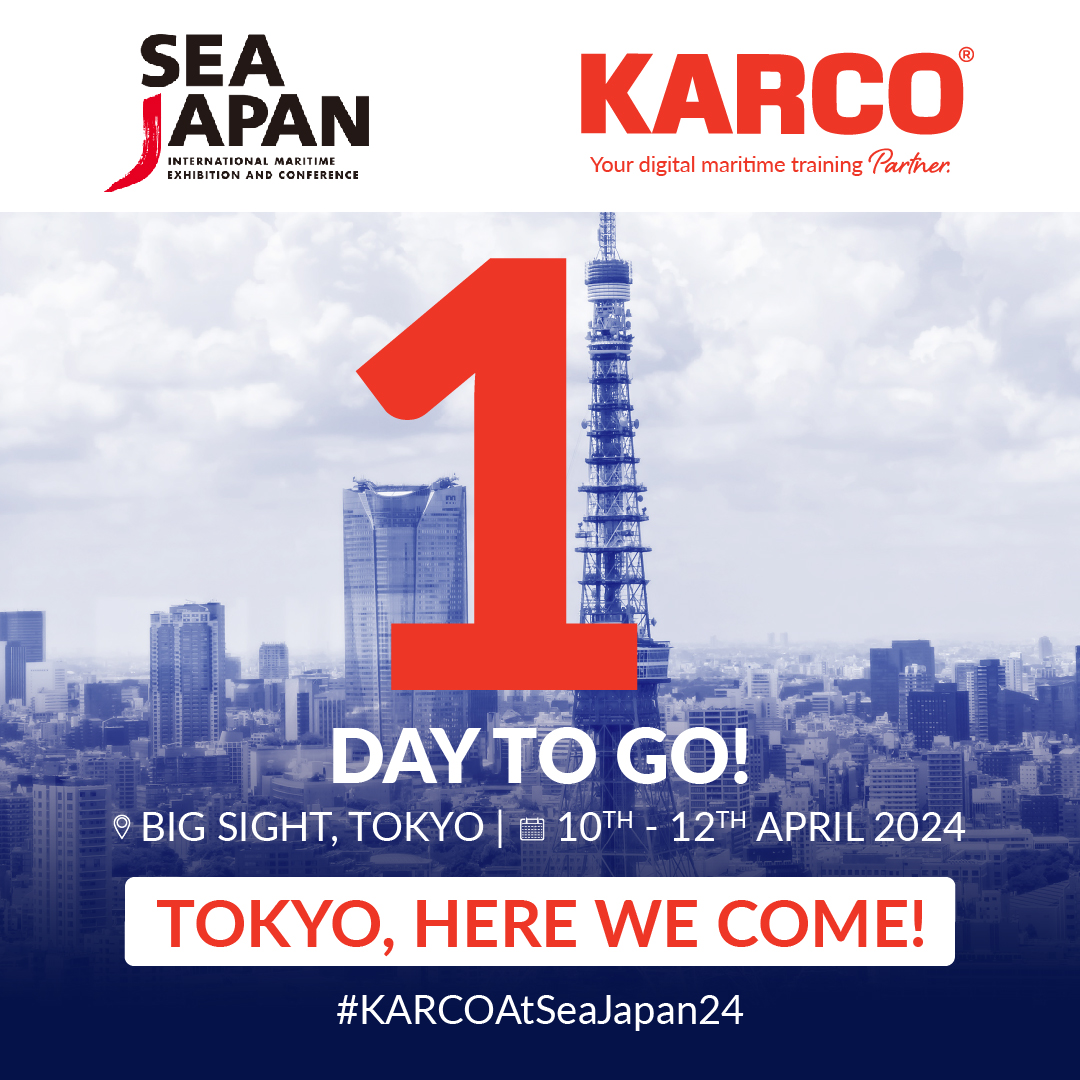 Join us tomorrow at the #SEAJAPAN #Exhibition. Visit our booth located at East Hall No. 3 | Booth No 3J-32 to explore cutting-edge #innovations in the #maritimetraining solutions. Register here ▶ lnkd.in/dxbcFjFE. See you there!

#marineindustry #shipping #expo #maritime