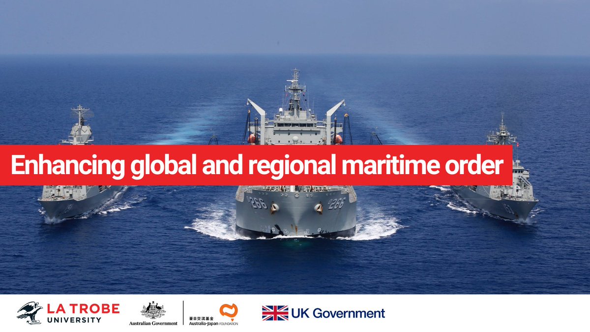 Really looking forward to hosting this discussion of global and regional maritime order to launch latest @latrobeasia Policy Brief. Will be a great discussion with star collaborators @becstrating @alessionaval @kyokohat 11 April @latrobe city campus/zoom