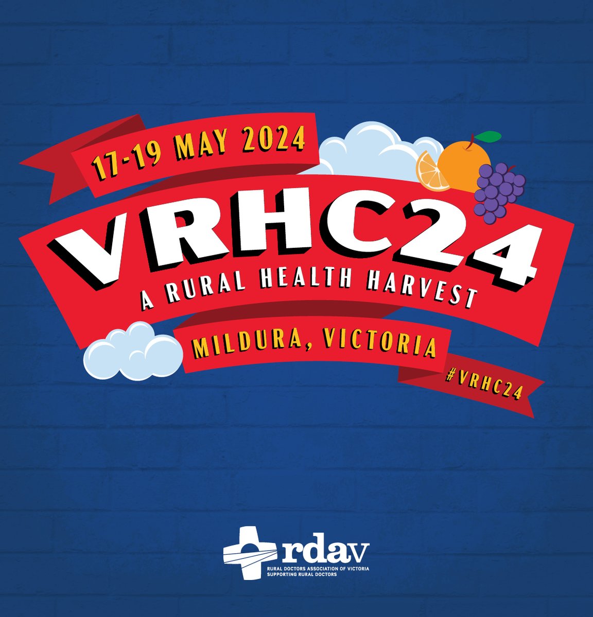 RDAV would like to thank @MelbConventions and @MilduraCouncil for their support of the Victorian Rural Health Conference 2024. We love to host the conference in regional & rural Victoria but could not do that without your support. 10 days to go-Register bit.ly/476kxt4