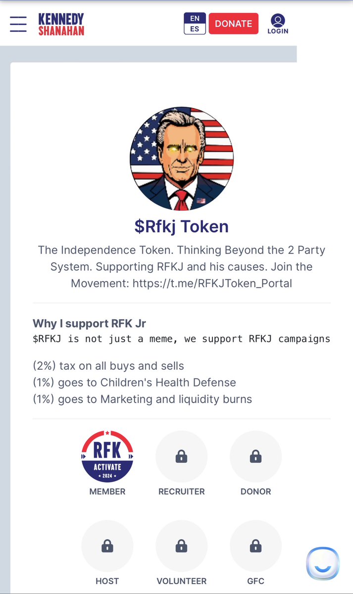 going4ward's tweet photo. 🚨 A T T E N T I O N 🚨

Hey meme whales! 🐳 

Here’s your chance for the safest 10-20x-ing your $100-200k’s in this month!

Ticker: $RFKJ
Mcap: 11.5m🤯
Category: PolitiFi / Meme
Narrative: US presidential elections 
X: @RFKJToken 
Competitors: Boden (600m), Trump (300m)

P.S. This is the only one project that connected to the candidate!

Vote for our crypto bro - RFKJ!

—
#grok $doge $shib $myro $wif $coq $bonk $floki $pepe $brett $meme $wen $mog $toshi $degen $cat $bome $boden $mew $dog $pups $maga