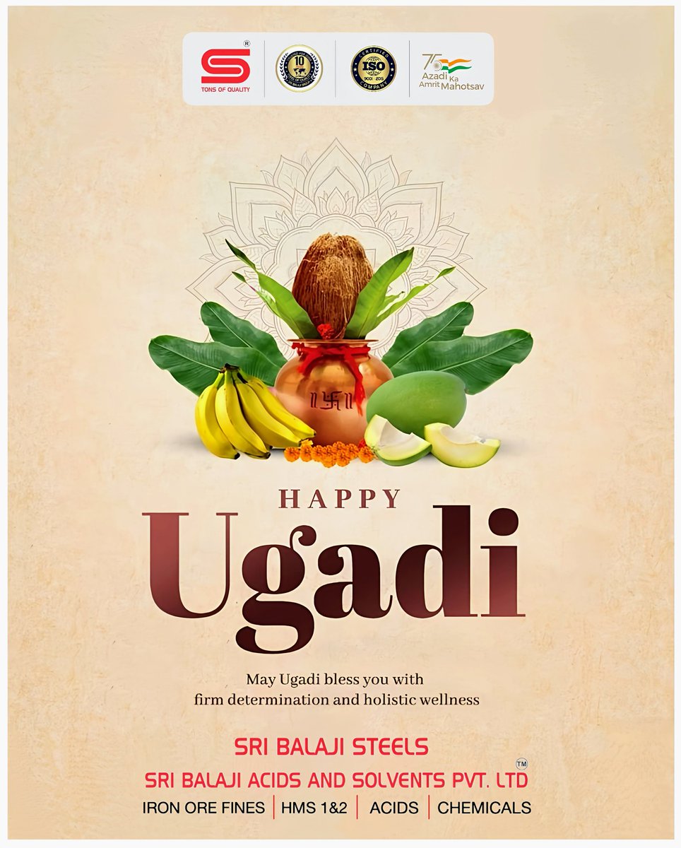 On this auspicious occasion of Ugadi, may your life be filled with health, wealth, and happiness. 

#ugadi2024 #NewYearBlessings #UgadiCelebration #NewBeginnings