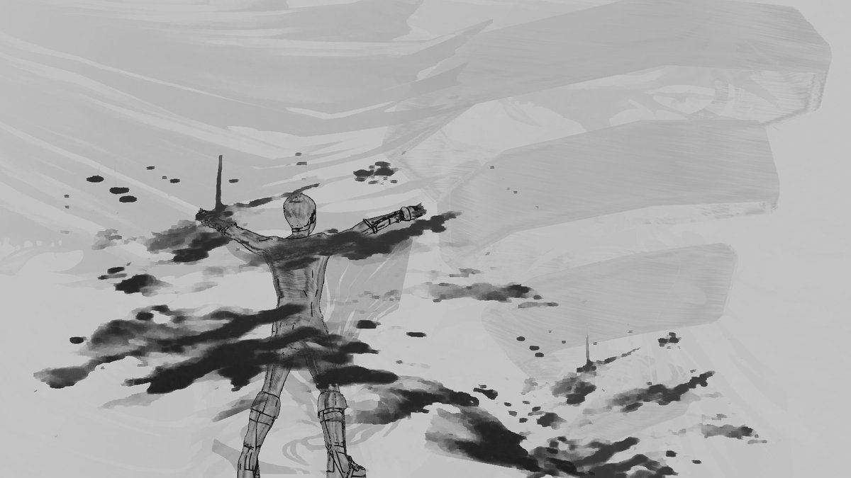 SagravesBrandon's tweet image. The #Artstudy continues. #proceduralshader works on objs and images. 2 #nodes with some math,Works based on the lighting. It partners well with #lineart and Freestyle.  Wanted to build a set up that was easier to use. blending in the compositor for a #watercolor look. 
#3dart