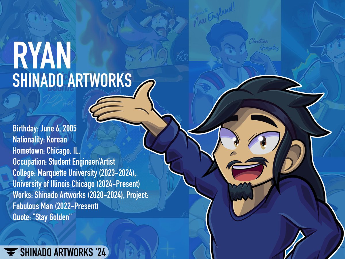 Meet the Artist: Ryan Shinado Artworks!
.
#art #artwork #artist #ArtistOnTwitter #OC #ocart #originalcharacter #originalcharacterart #originalcharacters #Procreate #procreateart #digitalart #DigitalArtist #digitalartwork #drawing #passionoverfame #staygolden