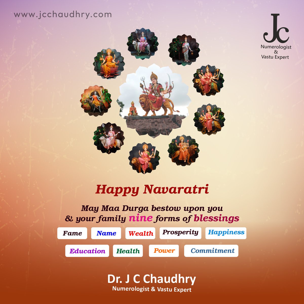 Wishing you nine days of divine celebrations! Happy Navaratri 🙏🏼

#navratri #navratrispecial #navratri2024 #happynavratri #jaimatadi #blessingsofgod #durgapooja #indianfestival #navratrifestival #chaudhrynummero #numerologyexpert #jcchaudhrynumerology #cnpl