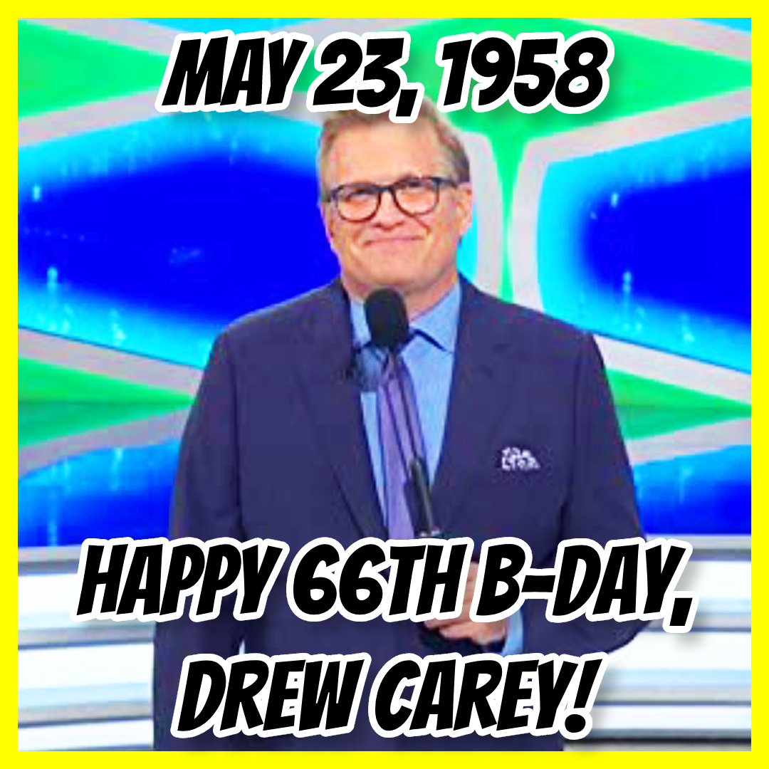 Happy 66th #Birthday, Drew Carey!!! What's YOUR #favorite #DrewCarey Movie or T.V. Show??!! #BDay #Movie #ThePriceIsRight #TheDrewCareyShow #WhoseLineIsItAnyway #Robots
