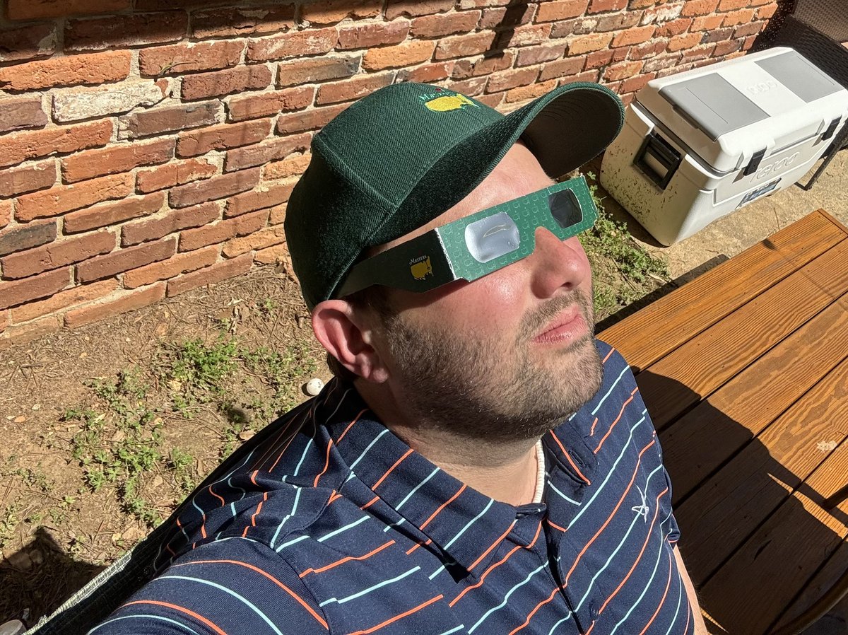 Caught a glimpse today @themasters #EclipseMasters #ViewOfTheDay #Eclipse