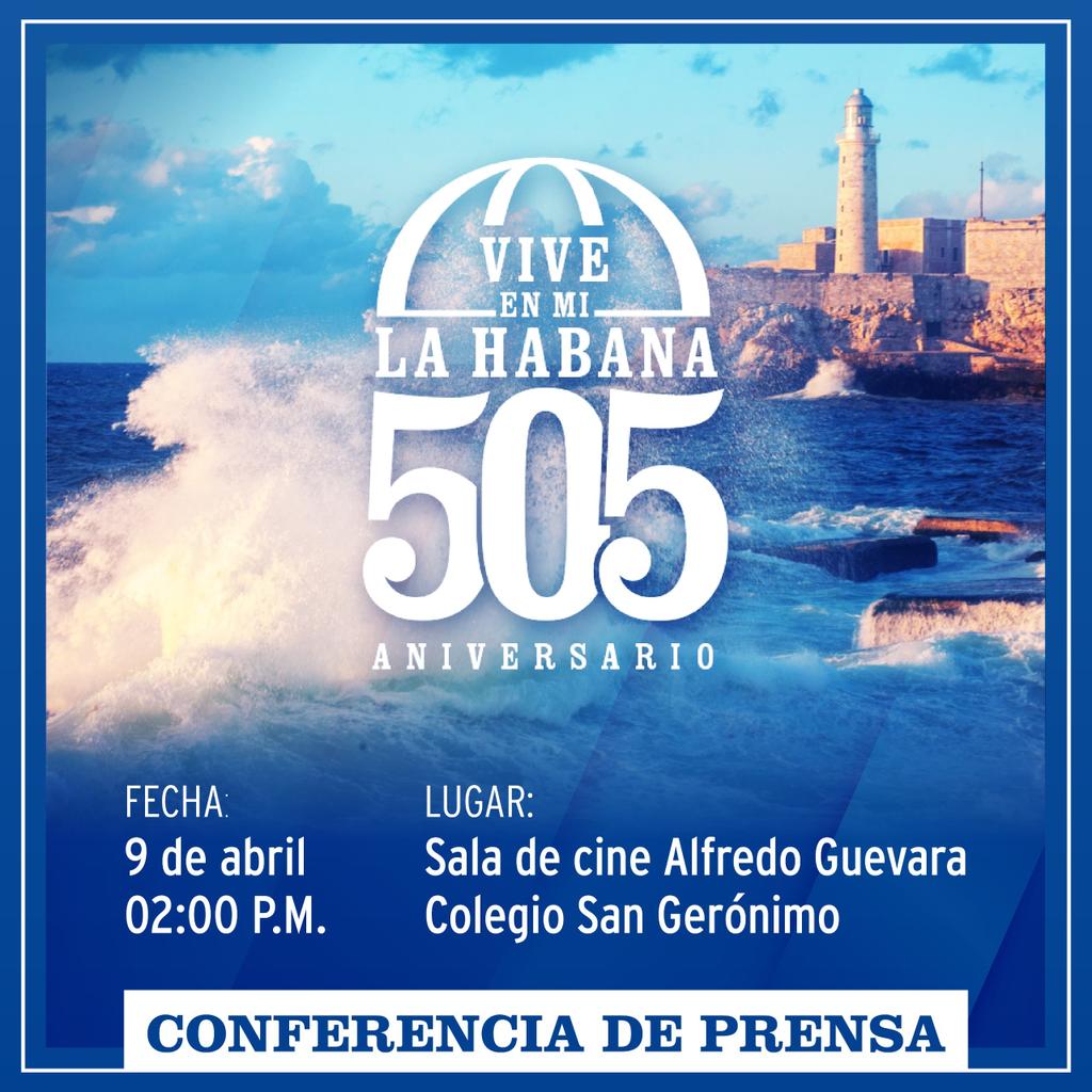 Cuando conmemoramos el aniversario 66 de la Huelga Revolucionaria del 9 de abril, #LaHabana , se prepara para su cumpleaños 505. Hoy realizaremos la conferencia de prensa con todos los detalles. Los invitamos a participar de este amplio plan de actividades.
