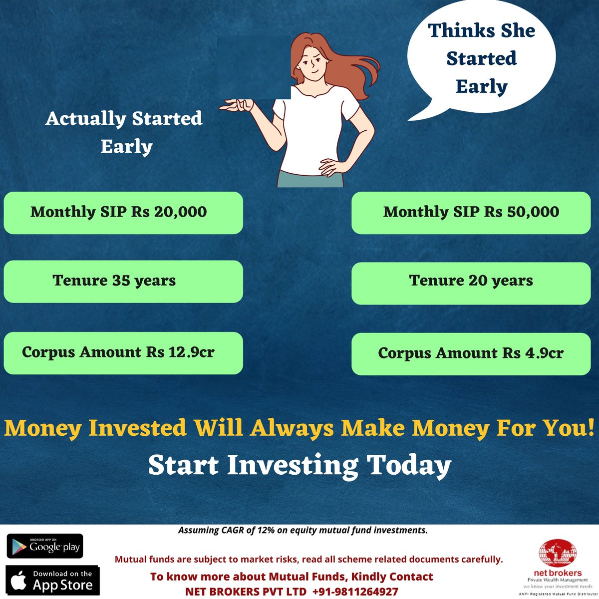 Let your money start working for you sooner rather than later.

Start investing now!

#sip #mutualfundsahihai #mutualfunds #sipsahihai #investments #goal