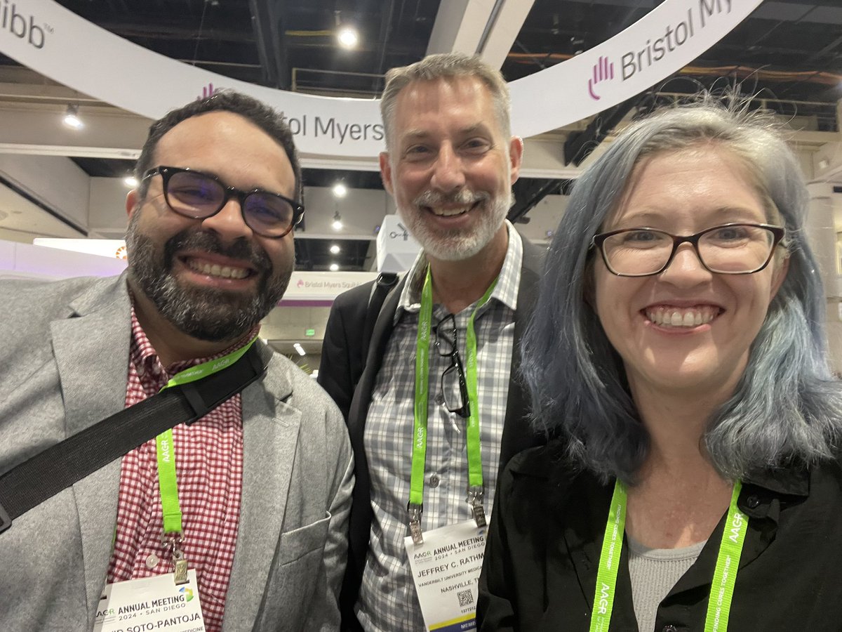 Always great to run into people you know at #AACR24 @AACR @oncoscientist @JeffRathmell I’m sure we will run into you again at the next meeting!