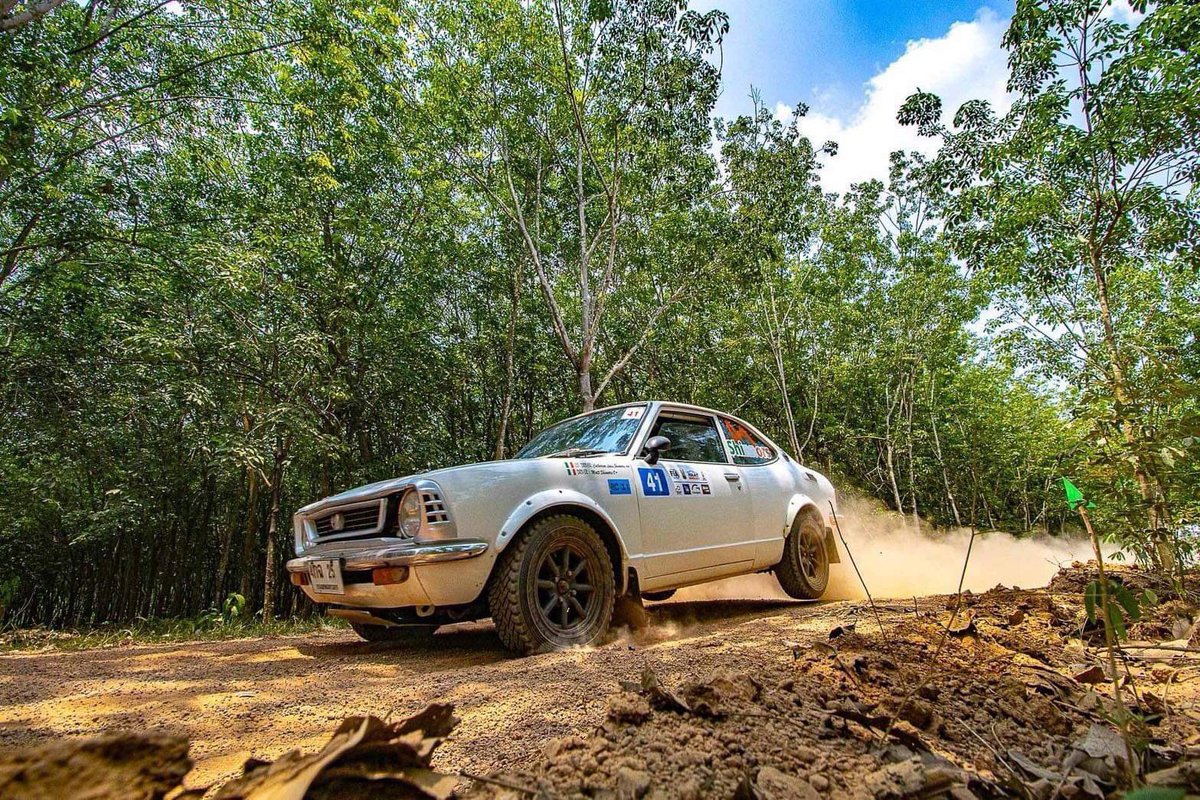 Privileged to drive the super cool ‘73 TE27 Corolla on the first round of the Thailand rally Championship. What a challenging rally. We survived the 40 deg heat over the weekend 🥵 to bring the car home first in class. Awesome job as usual by Catherine. <a href="/MotorsportIRL/">Motorsport Ireland</a> <a href="/rally_ie/">rally.ie</a>