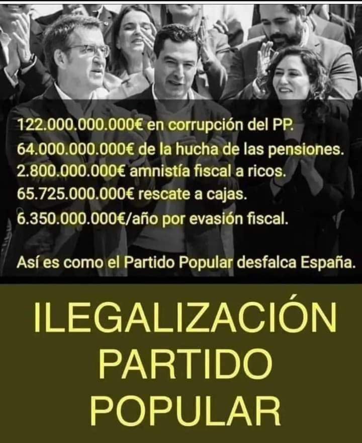 @Rafa_Hernando @sanchezcastejon Esto es lo que pagamos los españoles a los corruptos del PP 👇