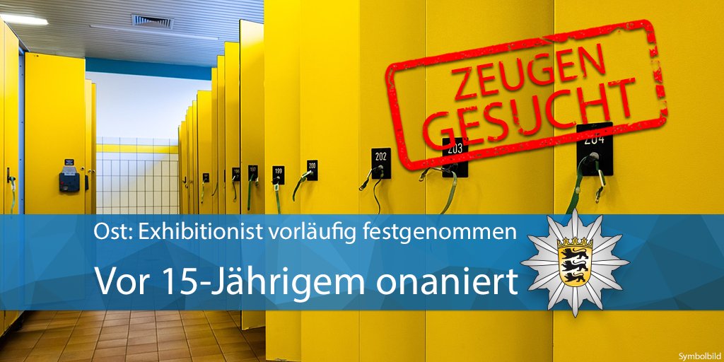 #Ost Ein 69-Jähriger hat am Samstagabend in einem Schwimmbad an der Straße Am Leuzebad einen 15-Jährigen sexuell belästigt. Der Tatverdächtige wurde vorläufig festgenommen. Wir suchen Zeugen und ggf. weitere Geschädigte. Zur PM ▶️ t1p.de/lw5dt Eure #Polizei #Stuttgart