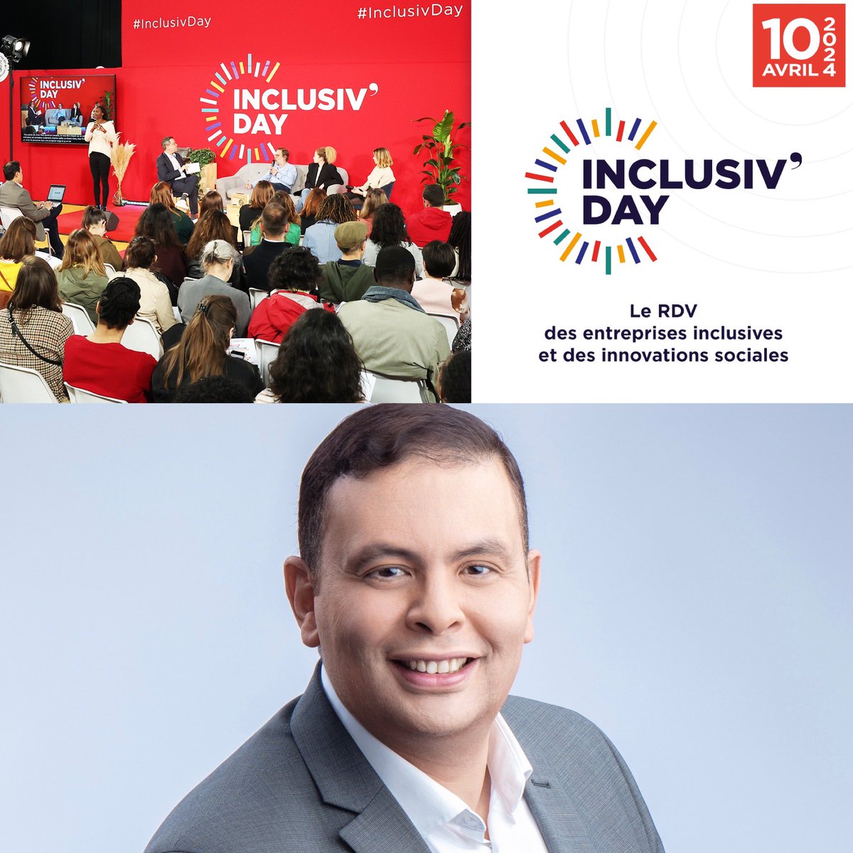 🗓 Je vous donne RDV mercredi 10 avril 2024 à@InclusivDay à 9h
99 Jardins de l'Arche, 92000 Nanterre - Entrée Porte 33
 
J'interviendrai sur une table ronde intitulée :

'Comment manager la diversité SOCIOCULTURELLE et réduire le sentiment d'exclusion ?'

#RSE #Impact #Management