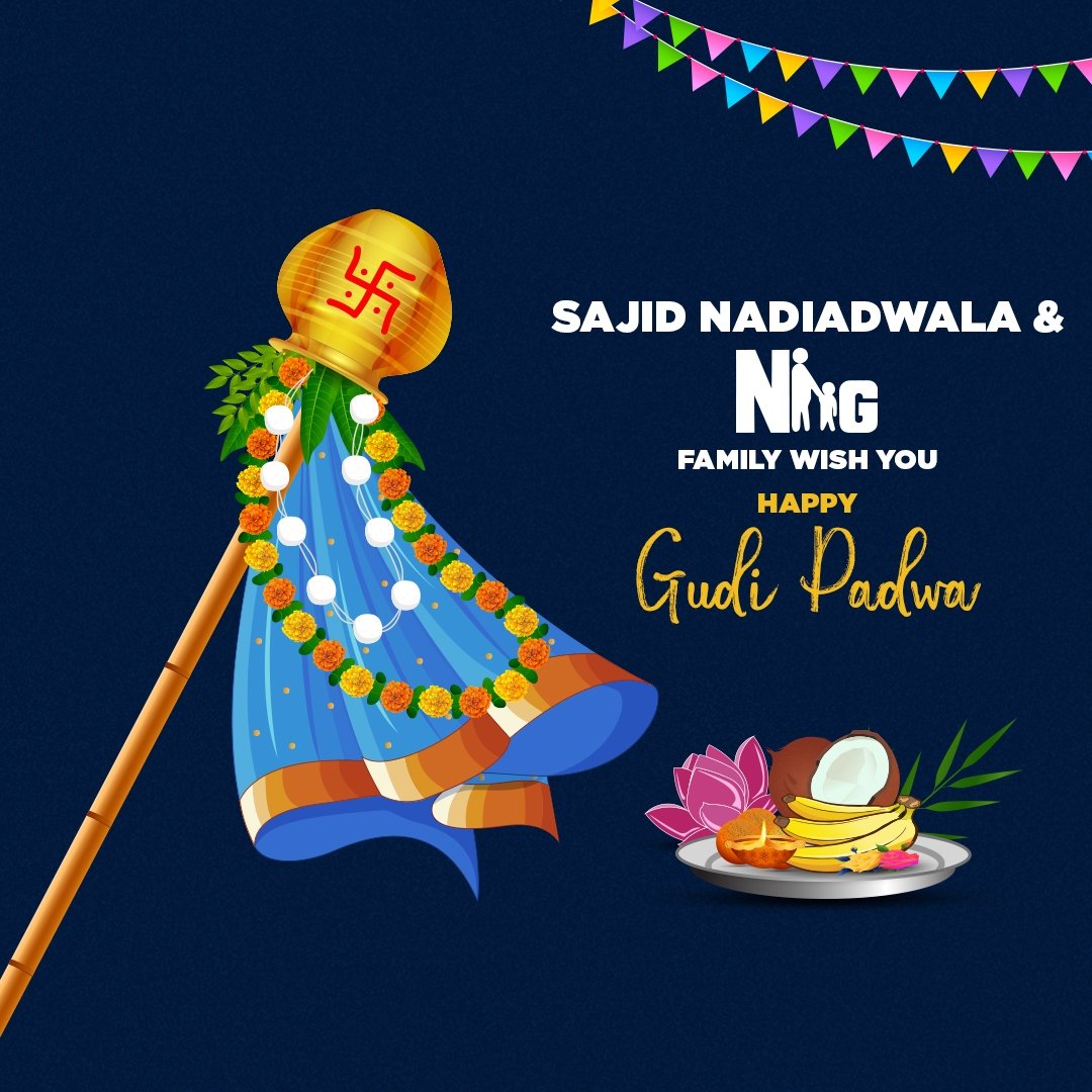 गुढीपाडव्याच्या हार्दिक शुभेच्छा ✨ 
On this auspicious occasion of Gudi Padwa, may you be endowed with happiness, health & wealth. 🤍

#SajidNadiadwala @WardaNadiadwala

#NGE #NGEFamily #Topical #GudiPadwa #GudiPadwa2024